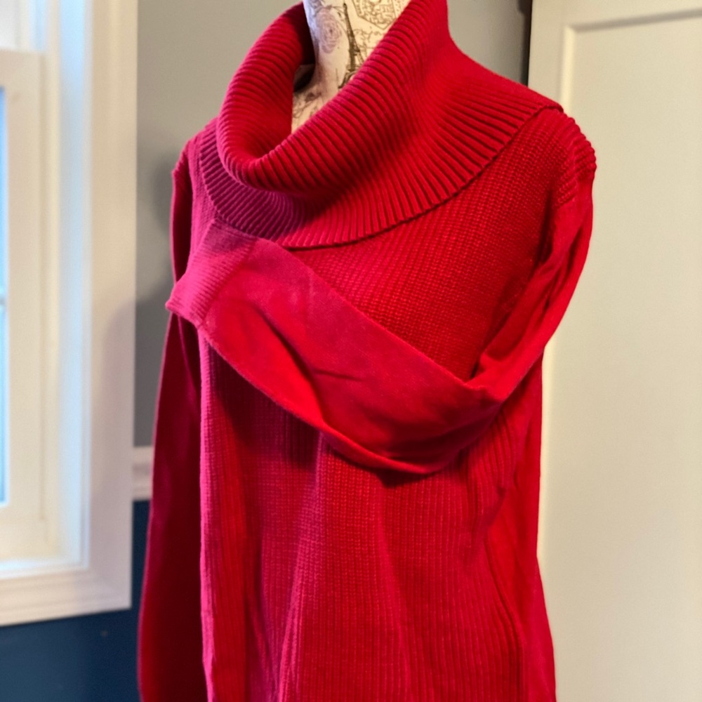 Michael Kors Red Red Cowl Sweater M